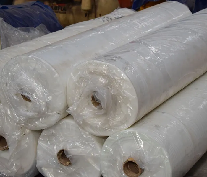Rolls of transparent multilayer tarpaulin sheet